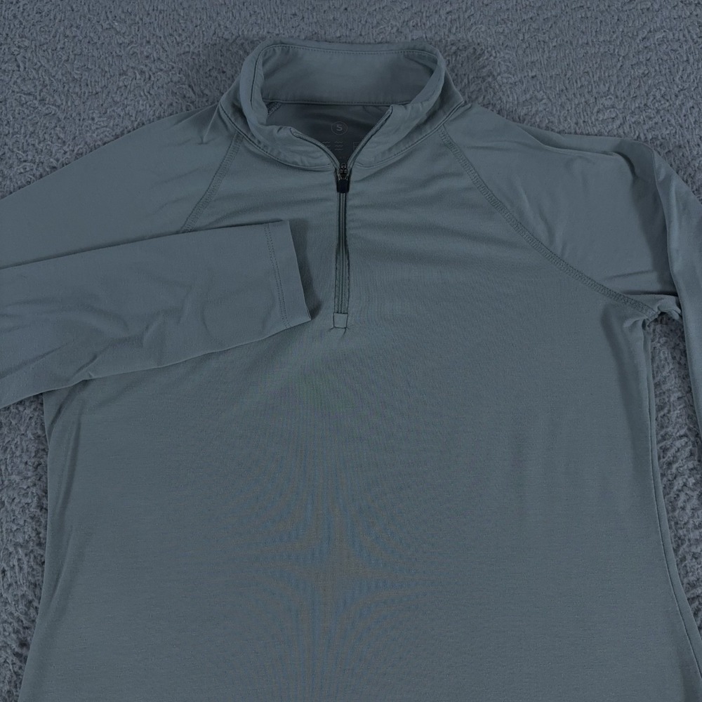 Free Fly Shirt Womens Small Green 1/4 Zip Bamboo Performance Hiking Gorpcore